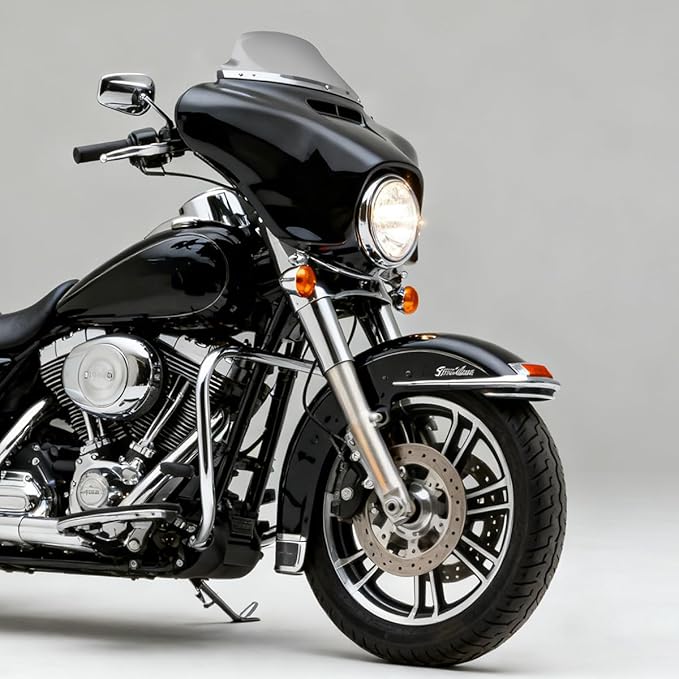 8 inch Smoke Windshield Windscreen for 1994-2013 Harley Davidson Touring Street Glide Electra Glide/Ultra Limited/Tri Glide FLHT FLHX FLHXS FLHTK
