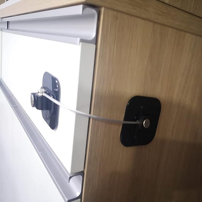 YEYA Upgraded Refrigerator Lock for Adults, Large Base 1-Pack, Fridge Locks for Kids with Key