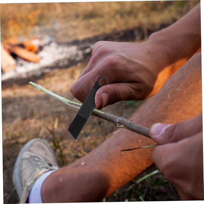 20pcs Survival Fire Starter Scraper for Camping Lightweight Multifunctional Outdoor Lighter Tool with Magnesium Flint for Hiking Emergency Adventures