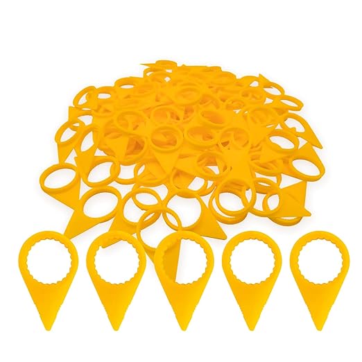 Loose Wheel Nut Indicators 20 Pcs - 33mm Orange Visual Warning Arrows Essential for Truck, Trailer, Bus, Tractor Fleet Safety & Agricultural Industrial Vehicles