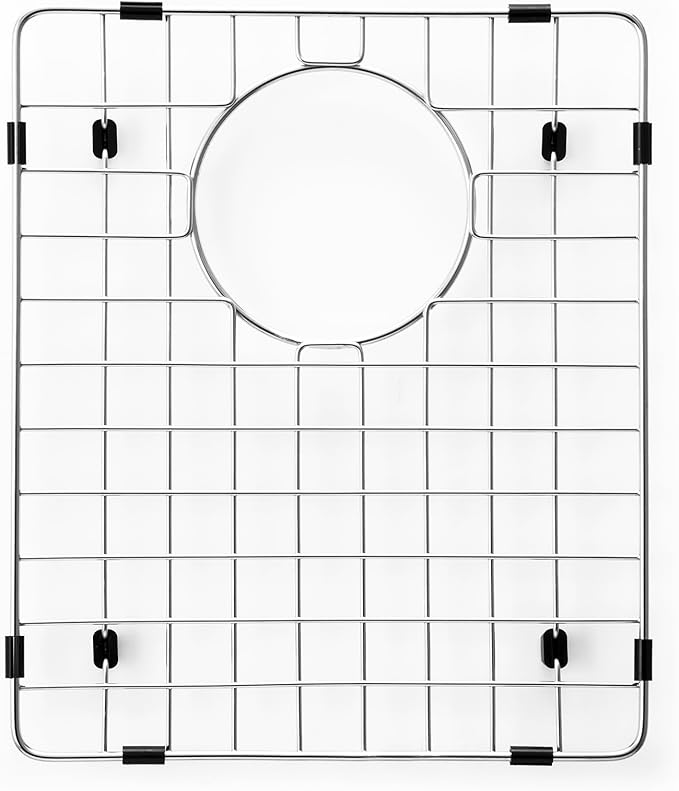 Houzer 629807 Wirecraft Stainless Steel Bottom Grid - Fits Only Houzer Quartztone Granite Sink Models M-300 and M-300U, Durable Metal Sink Protector Grate for Bottom of Sink