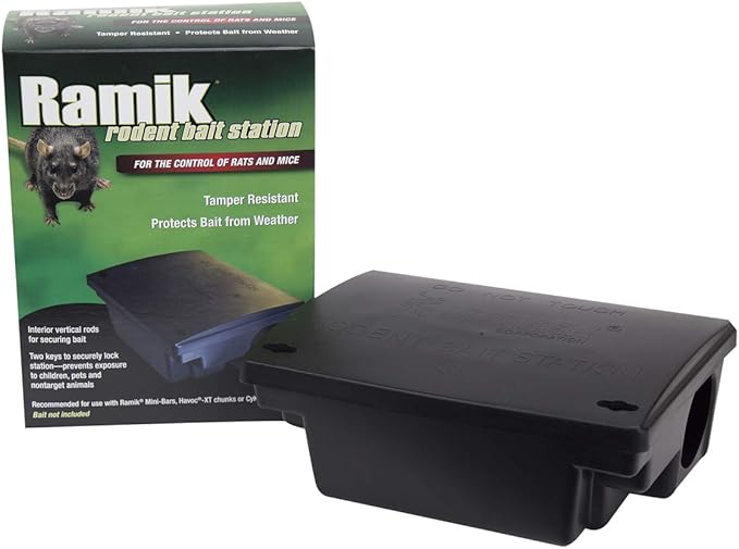 Neogen 000550 Rodent Bait Station, Black (Pack of 6)