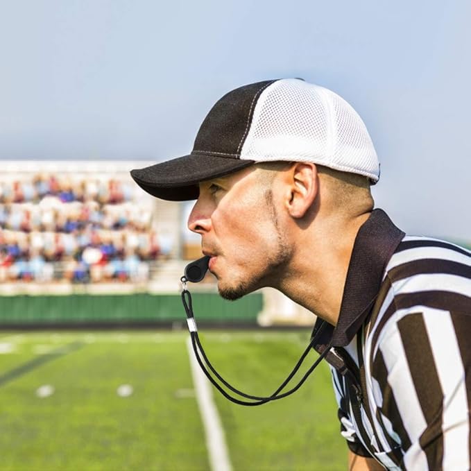 Whistle, 2 Packs Plastic Sports Whistles with Lanyard, Loud Crisp Sound Whistle Ideal for Coaches, Referees, and Officials