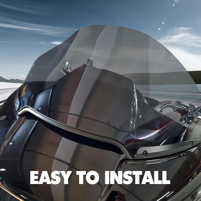 13" Windshield for Harley Davidson Touring Road Glide CVO FLTRX/FLTRXS/FLTRK/FLTRU/FLTRUSE 2014-2022 Windscreen Air Deflector, Smoke