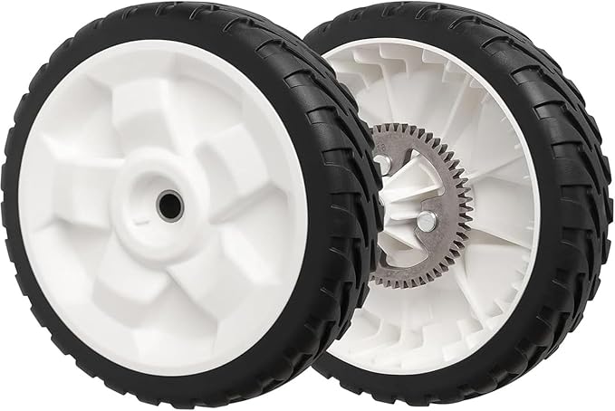 Rear Drive Wheels 137-4835 Replacement for Toro Mower,119-3822 Metal Gear Mower Wheels Compatible with Toro 20332, 20333, 20334, 20337, 20372, 20373, 20374 22" Recycler Lawn Mowers（Pack of 2)