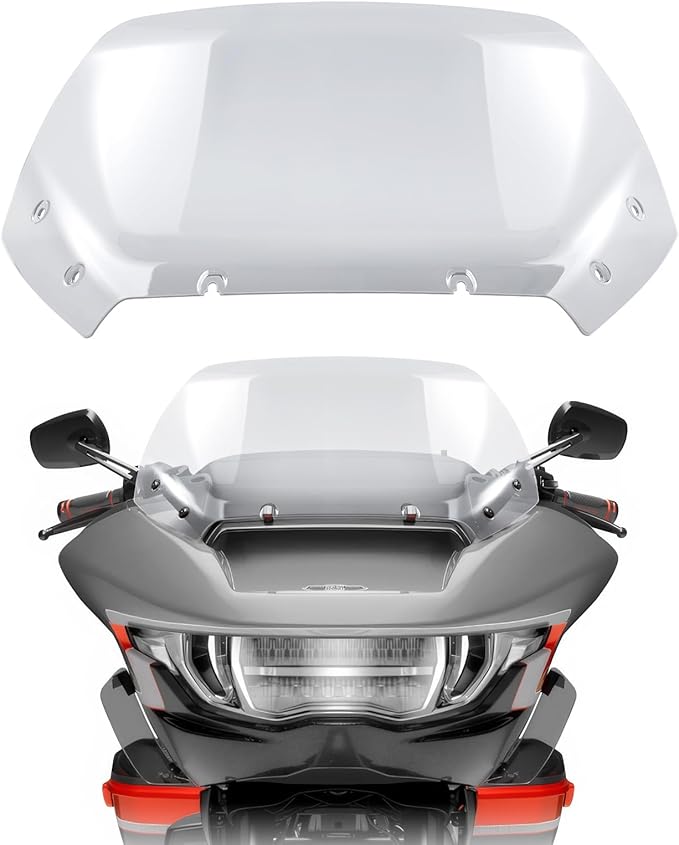 11.5" Wave Windshield Windscreen Wind Splitter Compatible for Harley CVO Road Glide FLTRXSE, CVO Road Glide ST FLTRXSTSE, Road Glide FLTRX 2024 for CVO Road Glide FLTRXSE 2023 (Clear)