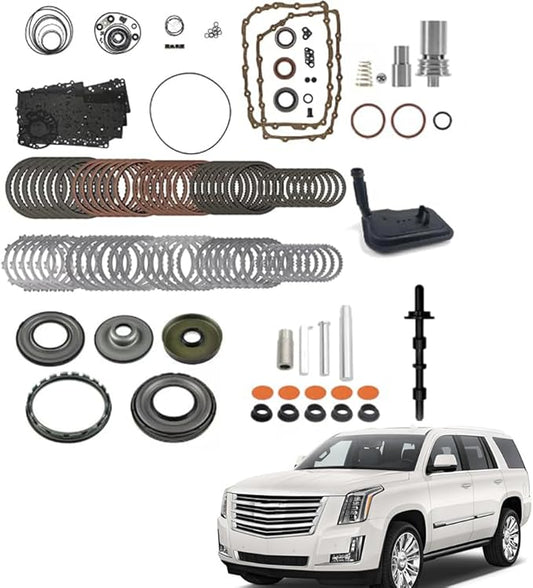 6L90 6L90E 6L80 6L80E Transmission Master Rebuild Kit for Chevy Camaro Corvette Silverado Suburban 08-17 for Cadillac Escalade STS 06-Up for GMC Sierra 1500 2500 3500 Filter Friction Plates
