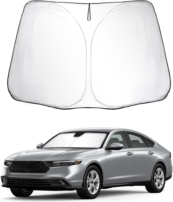 SKTU 2024 2025 Accord Front Windshield Sunshade for 2023 2024 2025 Honda Accord Windshield Sun Shade Foldable for Blocks UV Rays and Blocks Heat and Sun Keeps Vehicle Cool