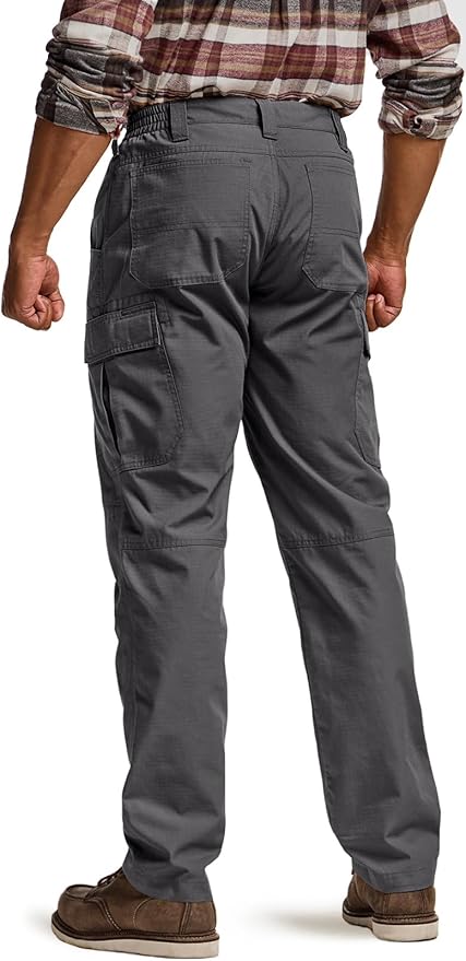 CQR Men's Winter Tactical Cargo Pants, Thermal Fleece Lined Outdoor Snow Ski Hiking Work