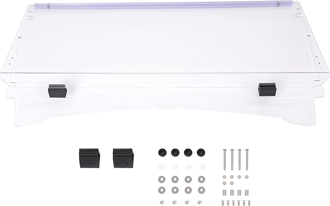 ECOTRIC Flip Folding Windshield Compatible with ICON I20 I40 I60 I20L I40L I60L Flip Golf Cart Windscreen Clear