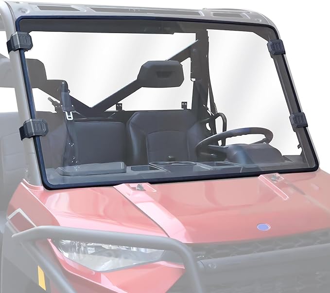 StarknightMT Ranger XP 1000 Windshield, Ranger Front Full Windshield Compatible with Polaris Ranger XP 1000 2017-2025, Ranger Crew XP 1000/ Diesel 2014-2025