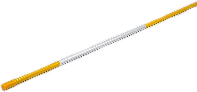 4ft Pro Snow Stakes - 48" x 5/16" Driveway Markers, Pointed Tip, Hy Viz Reflective Tape, Armor Cap (Choose Color/Quantity) (760, Yellow)