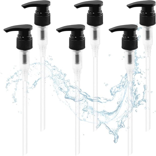 YBB Upgraded 28/410 Pump Dispenser Replacement Fits Most 1 Liter (33.8oz) Bottles for Shampoo, Lotion, Sanitizer (6 Pack)