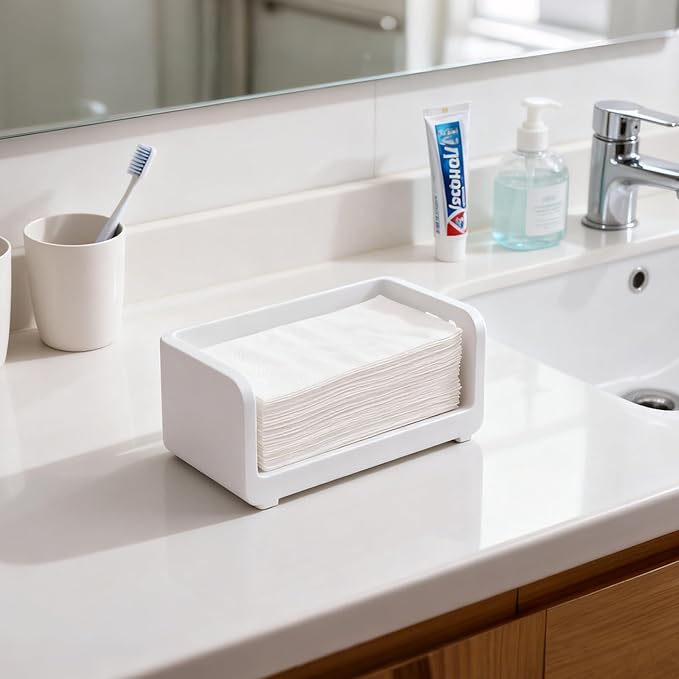 Moretoes 120 Pack Disposable Paper Hand Towels for Bathroom, Linen-Feel 12" x 17" Single-Use Bathroom Napkins for Guests, Disposable Cloth-Like Hand Tissue Paper