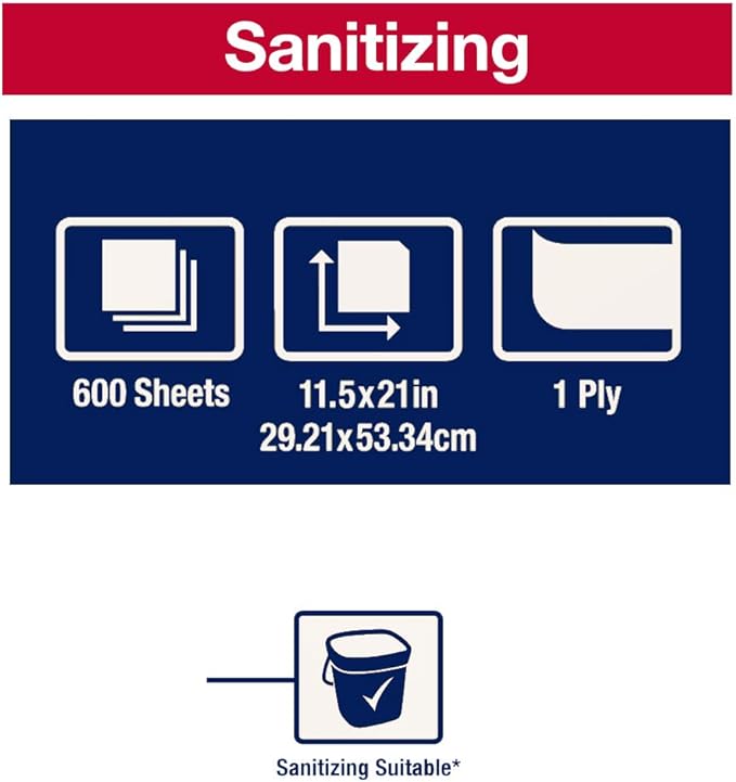 Tork Foodservice Cleaning Towel Green/White Self Dispensing, 1/4 Folded, 1 x 600 Towels, 192185
