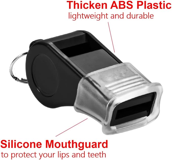 12 Pack Sport Whistles with Lanyar for Coaches, Referees and Officials, Loud Crisp Sound