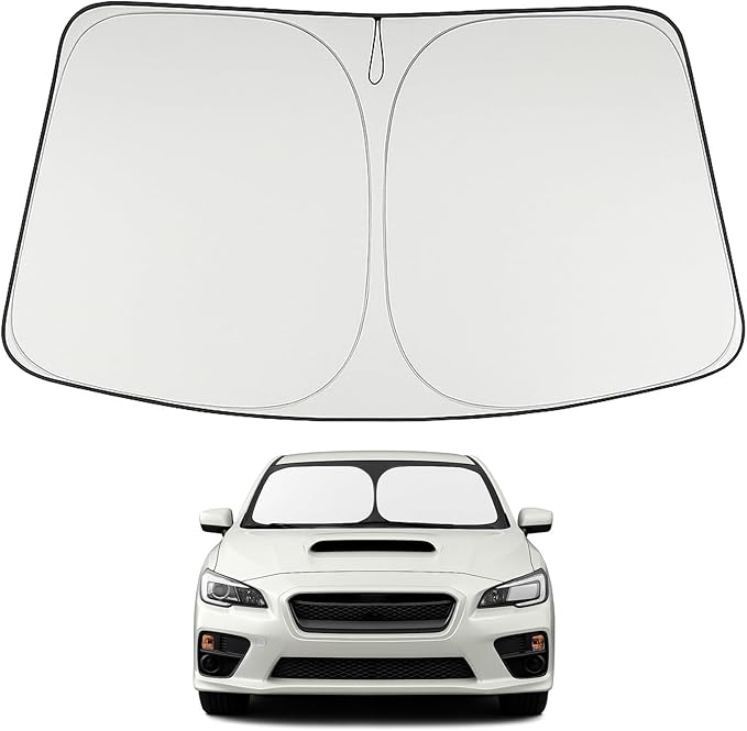 Proadsy Windshield Sun Shade for Subaru Impreza WRX/WRX STI 2008-2015 4-Layer Foldable Front Sunshade Protector Sun Visor Blocks UV Rays Keep Car Cooler