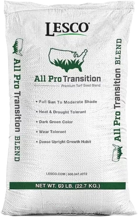 Lesco All-Pro Transition Tall Fescue Grass Seed Blend – (10 lbs) **Non-RETURNABE** Drought-Tolerant, Heat & Shade Resistant, Insect-Resistant Lawn Seed for Durable Turf