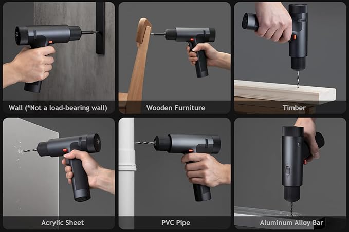 Xiaomi 12V Max Brushless Cordless Drill, 30nm Powerful Torque, 30-speed Precision Control, 3 Operating Modes, Smart Display, Gray