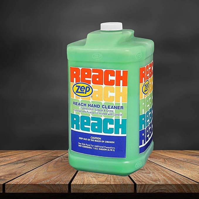 Zep Reach Industrial Strength Hand Cleaner D-4000 Hand Soap Dispenser - 1 Gal (Case of 4) - 92524 - Removes Stubborn Shop Soils