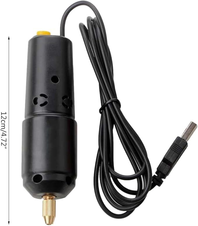Hand Drill USB Portable Handheld Drill Tool for Work Switch Easy Rotary Tool