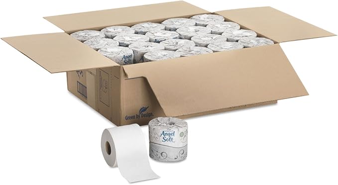 Georgia-Pacific Angel Soft Professional Series Premium 2-Ply Embossed Toilet Paper, 16840, 450 Sheets Per Roll, 40 Rolls Per Case, White
