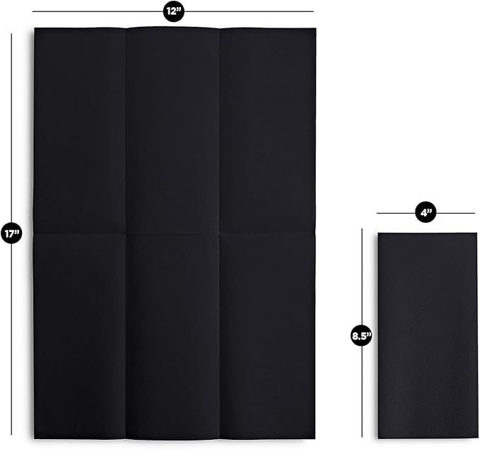 100 Linen-Feel Black Paper Napkins - Decorative Cloth-Like Black Dinner Napkins - Soft And Absorbent. For Kitchen, Party, Wedding, Bathroom Or Any Occasion. (Pack of 100)
