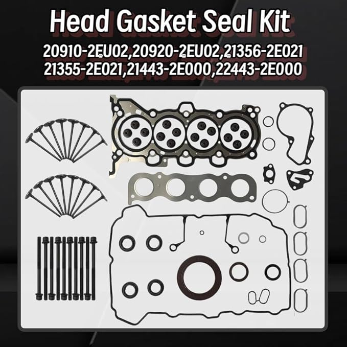 G4NB 1.8L Engine Overhaul Rebuild Kit w/Crankshaft Con-rod Piston Kit Timing Chain Kit VVT Sprocket Fit For Hyundai Elantra Kia Forte 2012-2016 Replaces OE #23110-2E711 622V6-2EH00 23041-2E100