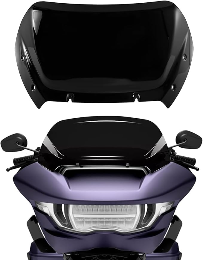 Compatible with 2023 2024 Road Glide Windshield 12" Windscreen for Harley road glide CVO/SE FLTRXSE 2023 2024 FLTRX 2024 CVO ST FLTRXSTSE 2024,Black
