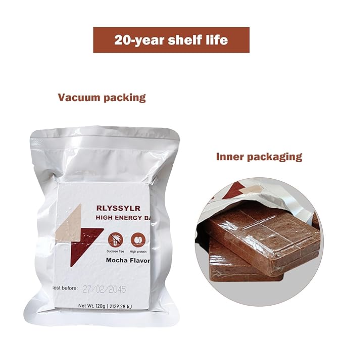 Emergency Food Ration Bars 3 Pack,Sugar-free Emergency Meals Ration Bars,2025 Long Shelf Life Emergency Supplies for Disaster,Camping