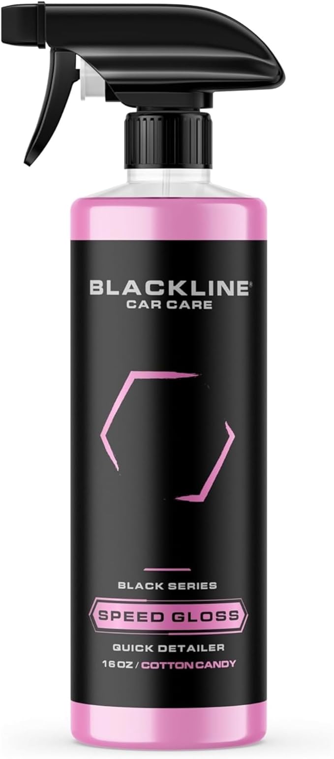 Blackline Car Care - Speed Gloss Quick Detailer & Shine Spray - Versatile, Fast Cleaning for a Streak-Free, Glossy Finish on All Vehicle Surfaces (16 Fl Oz)