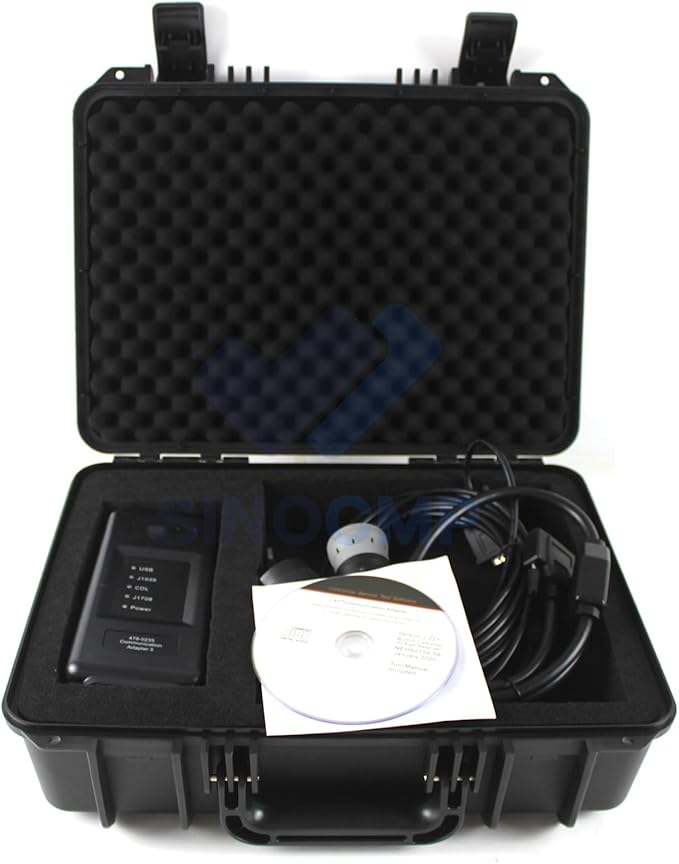 SINOCMP ET4 ET-4 IV Diagnostic Adapter Tool Communication Test Group 2019C Version with 6,9,14 Pins Line for Heavy Equipment 478-0235 538-5051