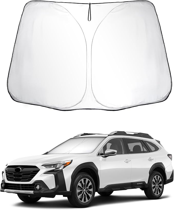 SKTU 2021-2025 Outback Front Windshield Sunshade for 2021 2022 2023 2024 2025 Subaru Outback Windshield Sunshade Foldable for Blocks UV Rays and Blocks Heat and Sun Keeps Vehicle Cool