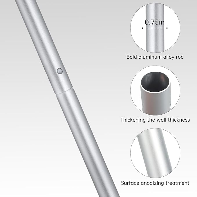 Mop Handle Compatible with Swiffer, Detachable Green Extra Long Mop Handle for Swiffer