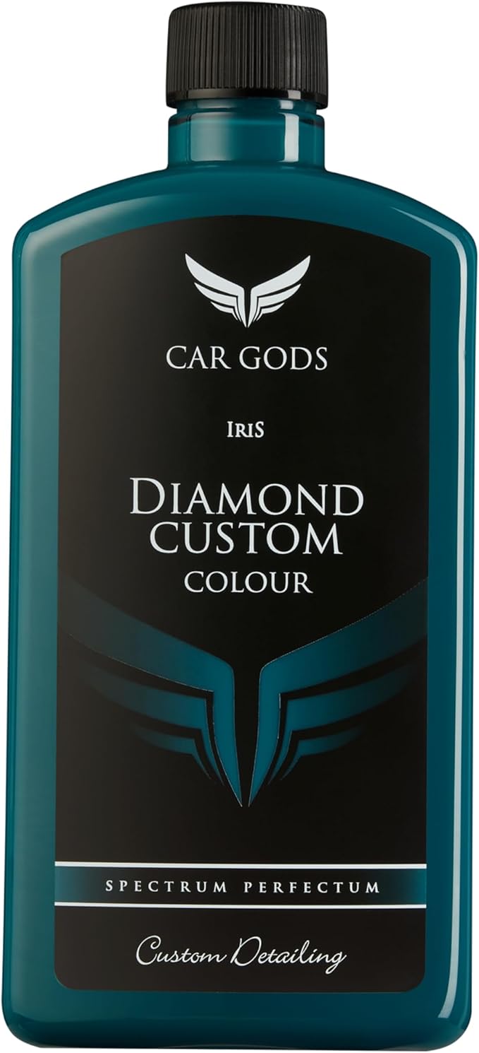 Car Gods Iris Custom Color Turquoise 3-in-1 Polish Wax Color Restorer & Scratch Remover, 17fl Oz - 16 Colors Available