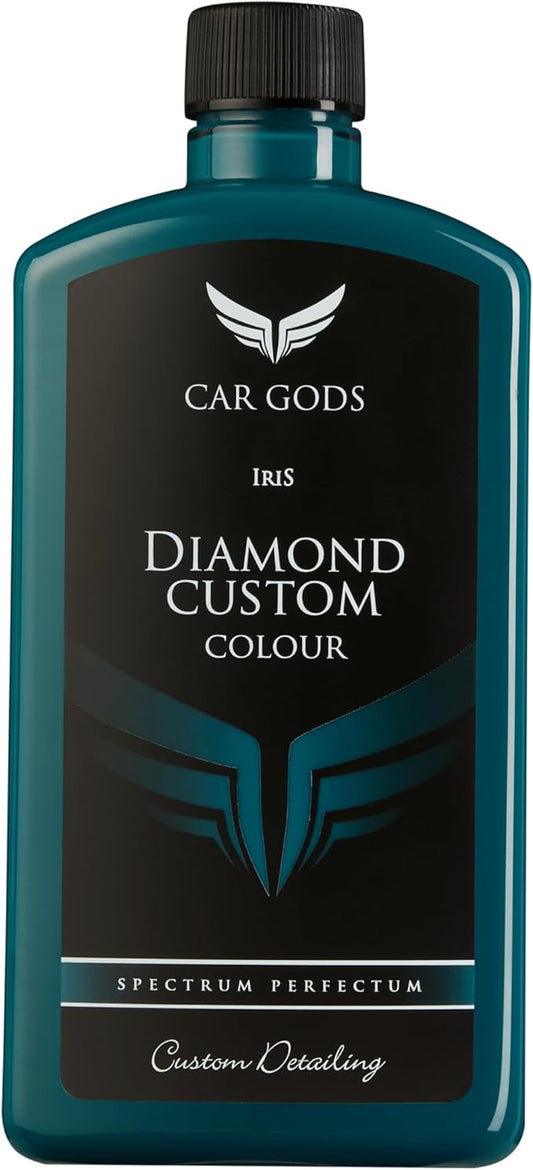 Car Gods Iris Custom Color Turquoise 3-in-1 Polish Wax Color Restorer & Scratch Remover, 17fl Oz - 16 Colors Available