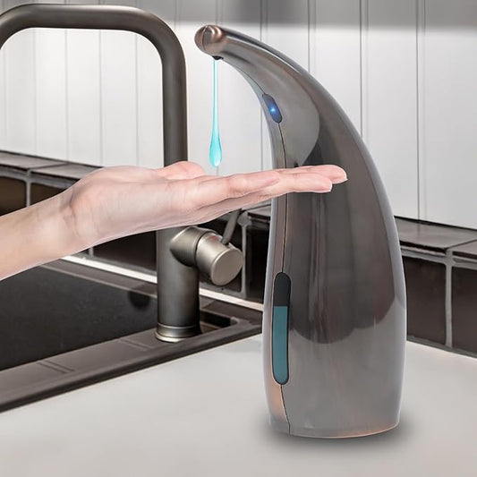 Automatic Liquid Soap Dispenser,300ML Touchless 4 Gear Adjustable, Countertop Electric Battery Operated Hand Soap Dispenser with Sensor for Bathroom,Kitchen,Office（Red Copper）