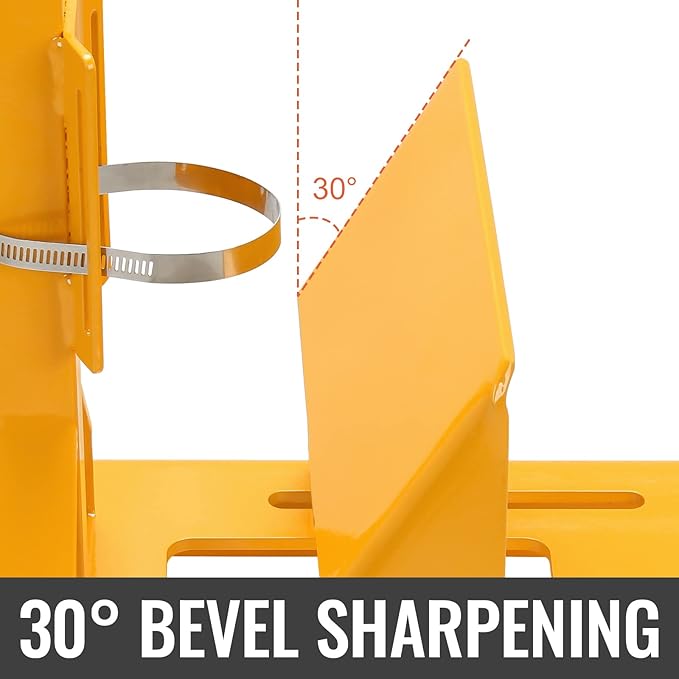 Lawn Mower Blade Sharpener Grinder Tool Kit, Adjustable Bevel for Reel & Push Mowers, Durable Iron Professional Sharpening Jig for Lawnmower Dull Blades
