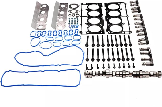 GELUOXI MDS 5.7 HEMI Lifters Camshaft Kit w/Head Gasket Set Replacement for Dodge Ram 1500 5.7L V8 2009-2015 Part# HS26423PT, 53022263AF, 53021726AD, 53021726AE