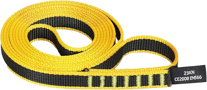 18mm Nylon Climbing Sling Runner 23KN CE2008/EN566 Certified - Webbing Straps for Outdoor Rock Climbing, Rappelling, Swing, Yoga Hammock etc