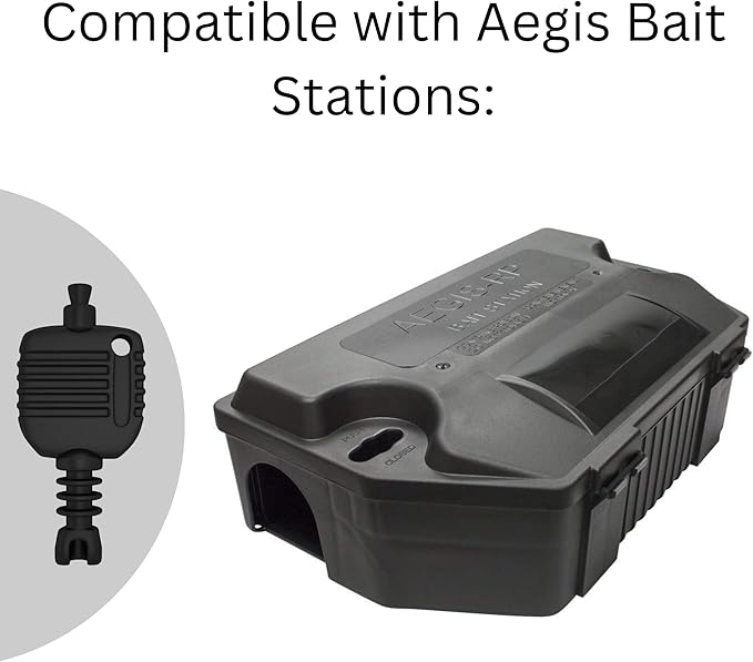 Key for Aegis Mouse Bait Stations - Rat Bait Station Key Compatible with Aegis RP, Mouse and Anchor Bait Stations - Comes with Robby’s Cloud Keychain (1 Pack)