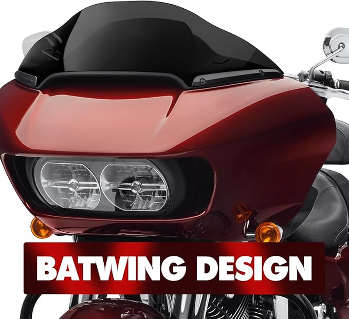 Black 13" Windshield for Harley Davidson Touring Road Glide CVO FLTRX/FLTRXS/FLTRK/FLTRU/FLTRUSE 2014-2022 Windscreen Air Deflector