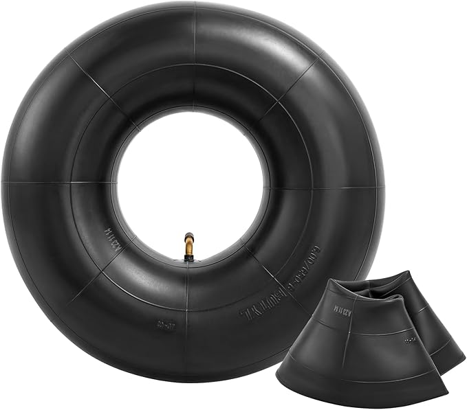 Heavy Duty 15x6.00-6 Butyl Inner Tubes with TR-87 Bent Valve Stem, Premium Replacement 6.00/6.50-6 Lawn Mower Tire Tubes Fit for Snow Blowers, Go Karts, Golf Carts, Wheelbarrows and More 2 Pcs