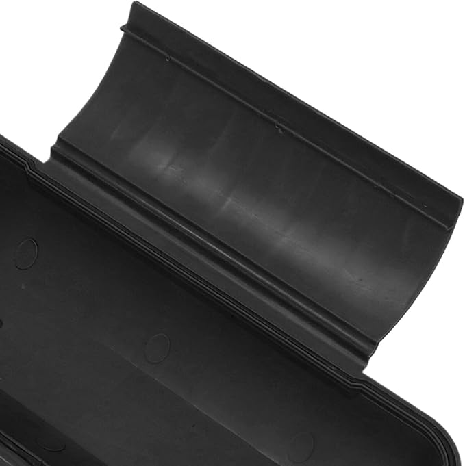 Extension Cord Safety Cover Box with Double, Protects Against Accidental Power Outages, Suitable for AWG12-16 Cables, Ideal for WiFi Control LED Light (Black)