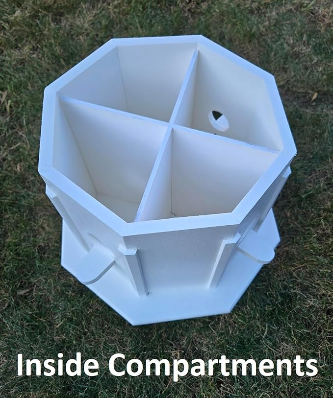 Amish Handmade Copper Birdhouse, Bird Watching (Copper Roof, 4 Compartments)