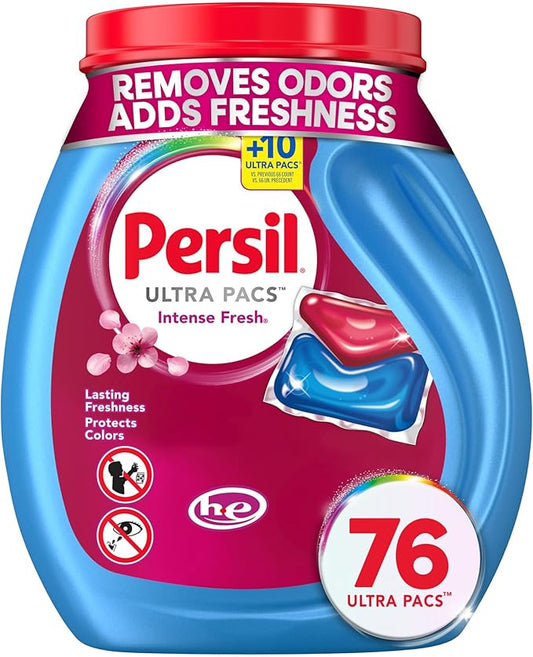 Persil Ultra Pacs Intense Fresh Everyday Clean Laundry Detergent, 76 count