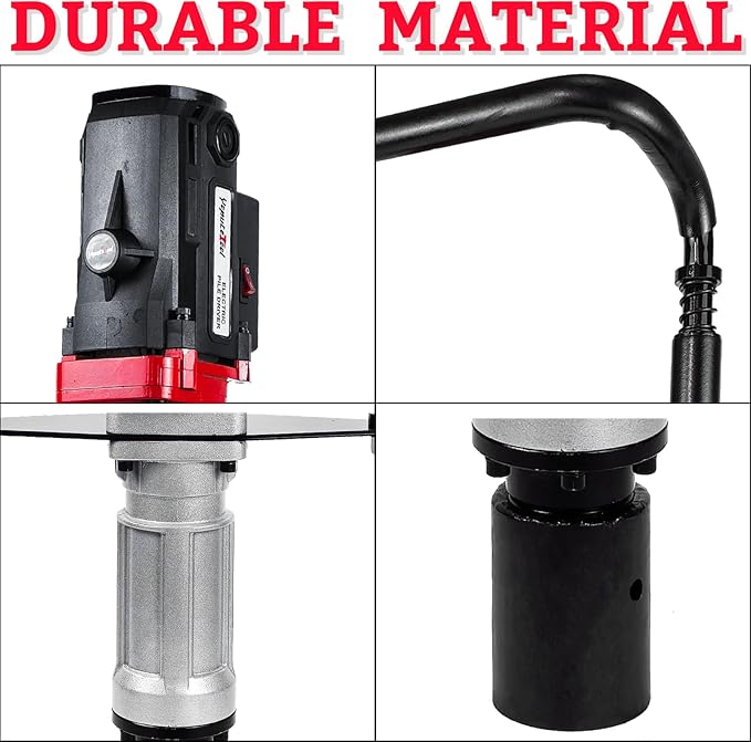 Electric Pile Driver Hammer 2200W Electric T Post Driver, 110V Handheld Pile Driver, 2100 BPM Sufficient Power, Ideal for Fence Post Construction Site, Farm Fences, Forestry Seedlings