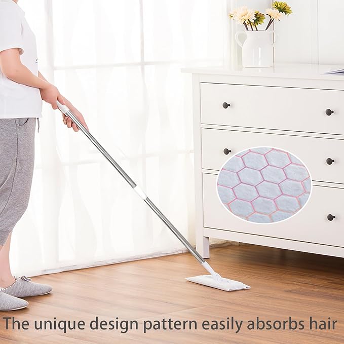 XL Dry Mop Refills 80 Count Disposable Dusting Cloths Dry Sweeping Refills Dry Duster Cloths Mop Pads Floor Cloth Refills Electrostatic Cloths 9.85"x16.53" Extra Large