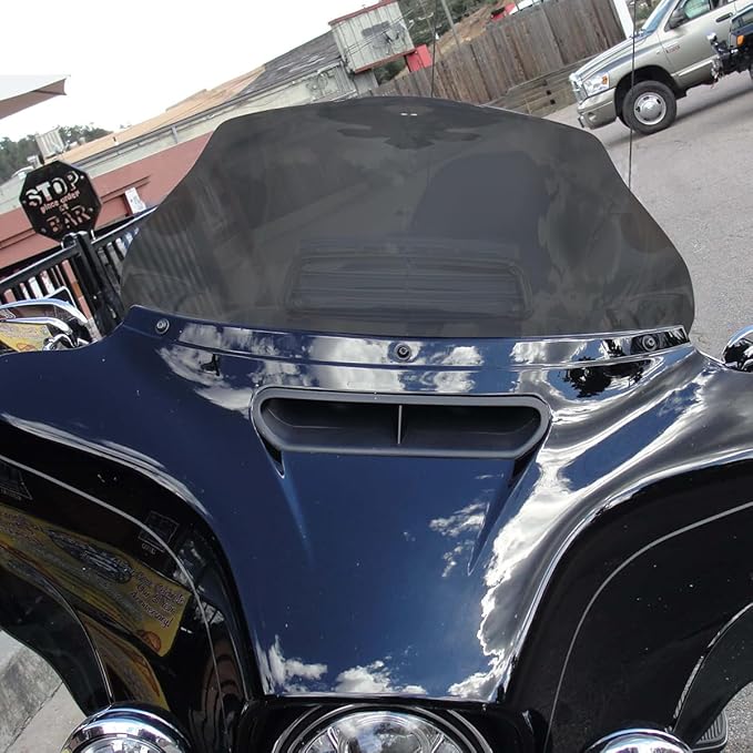 9" Windshield Windscreen for 2014-2024 Harley Davidson Touring Street Glide Electra Glide/Ultra Limited/Tri Glide FLHT FLHX FLHXS FLHTK, Smoke