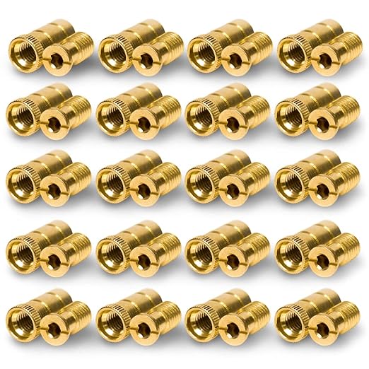 Pool Cover Anchors Concrete and Pavers Deck 20 Pack - Universal Size Fits 3/4" Hole - Best for Pool Safety Cover Installation - Durable Brass Pool Cover Anchors and Head Screw Bolts